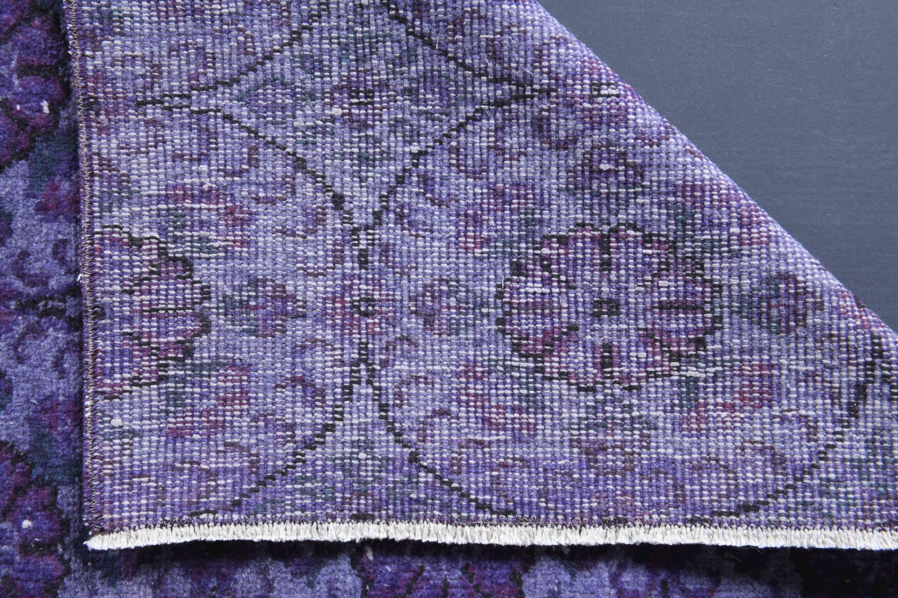 Handmade wool runner from Anatolia, Turkey – 2x8 Wool Vintage Runner Rug 2'4" x 8'