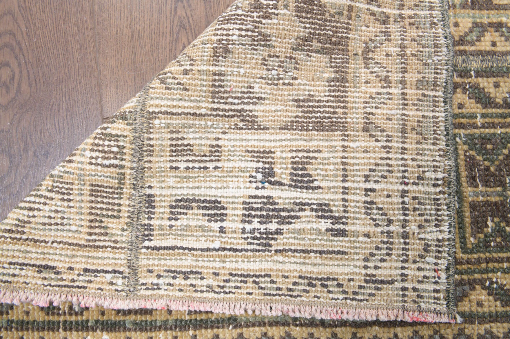 Handmade wool runner from Anatolia, Turkey – 2x9 Handmade Patchwork Runner Rug 1'10" x 8'11"
