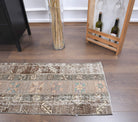 Atlasperi runner: 1970s handmade Anatolian runner with ikat motifs and fabric backing