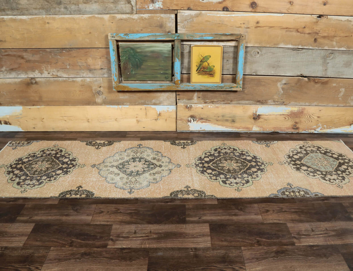 2x9 Oushak Vintage Runner Rug