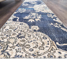 69x258 cm vintage Anatolian runner rug – Hippopetra, low pile, wool
