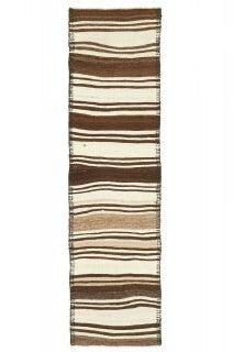 Authentic Anatolian vintage runner rug (1970s) with striped design – one-of-a-kind at Fame Rugs
