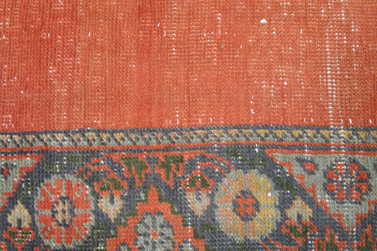 2x9 Bordered Vintage Runner Rug