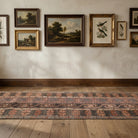Tribal pattern on the Hippophaessa vintage patchwork runner rug – handmade in Anatolia, Turkey