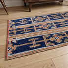 Oriental pattern on the Anemopetra vintage patchwork runner rug – handmade in Anatolia, Turkey