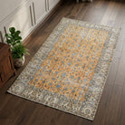 Oriental pattern on the Dilasubnaz vintage area rug – handmade in Anatolia, Turkey