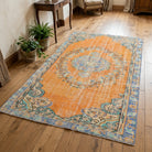 Oriental pattern on the Foca vintage area rug – handmade in Anatolia, Turkey