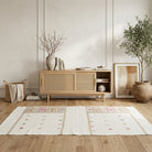 Solid pattern on the Xanthopelia vintage kilim runner rug – handwoven flatweave in Anatolia, Turkey