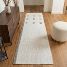Solid pattern on the Vecdumut vintage kilim runner rug – handwoven flatweave in Anatolia, Turkey
