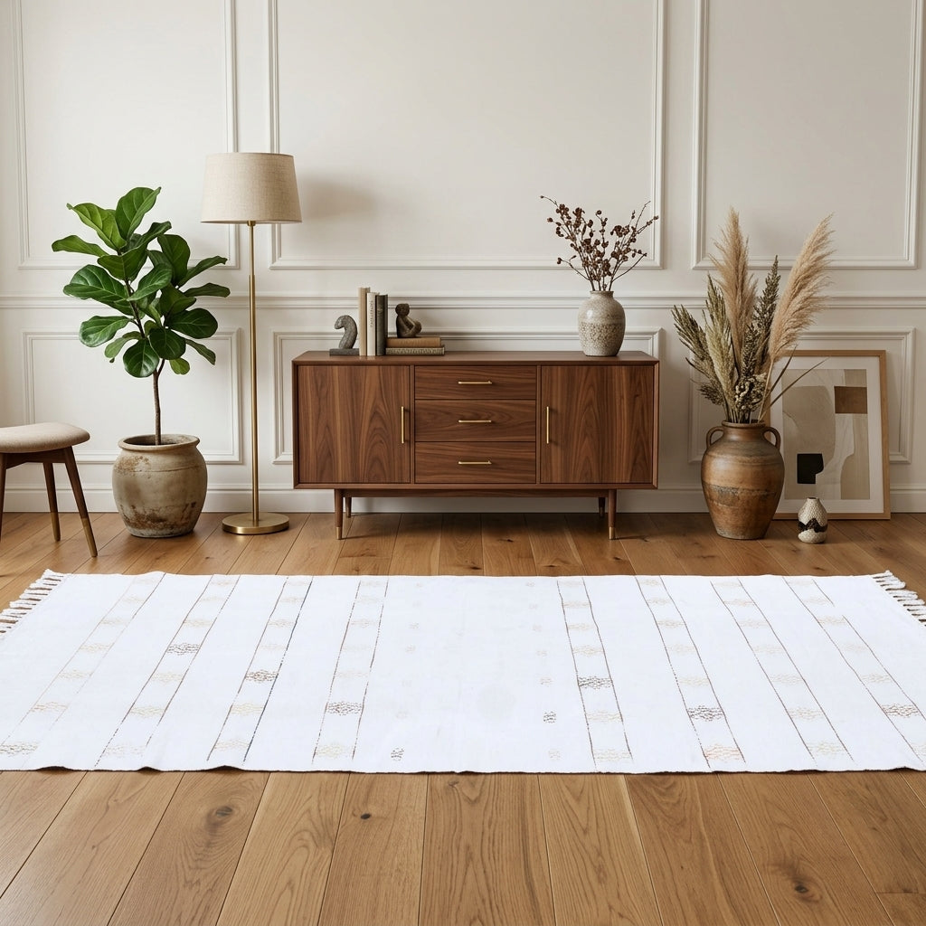 Pattern on the Tokat vintage kilim runner rug – handwoven flatweave in Anatolia, Turkey