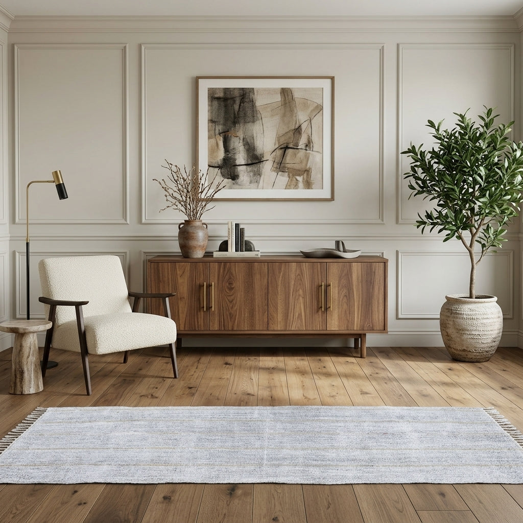 Solid pattern on the Thalassonesia vintage kilim runner rug – handwoven flatweave in Anatolia, Turkey