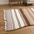 Striped pattern on the Sermetgul vintage runner rug – handmade in Anatolia, Turkey