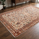 Floral pattern on the Canbike vintage area rug – handmade in Anatolia, Turkey