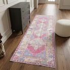 Oriental pattern on the Protomedeia antique washed vintage runner rug – handmade in Anatolia, Turkey