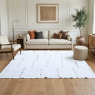 Striped pattern on the Baharcihan vintage kilim rug – handwoven flatweave in Anatolia, Turkey