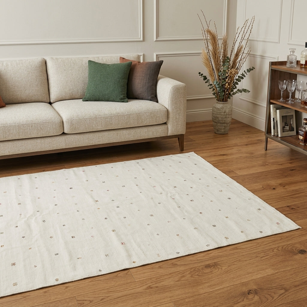 Pattern on the Badembike vintage kilim rug – handwoven flatweave in Anatolia, Turkey