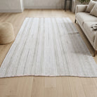 Striped pattern on the Edirne vintage kilim rug – handwoven flatweave in Anatolia, Turkey