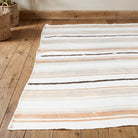 Striped pattern on the Anthippa vintage kilim rug – handwoven flatweave in Anatolia, Turkey