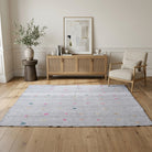 Solid pattern on the Ambraura vintage kilim rug – handwoven flatweave in Anatolia, Turkey