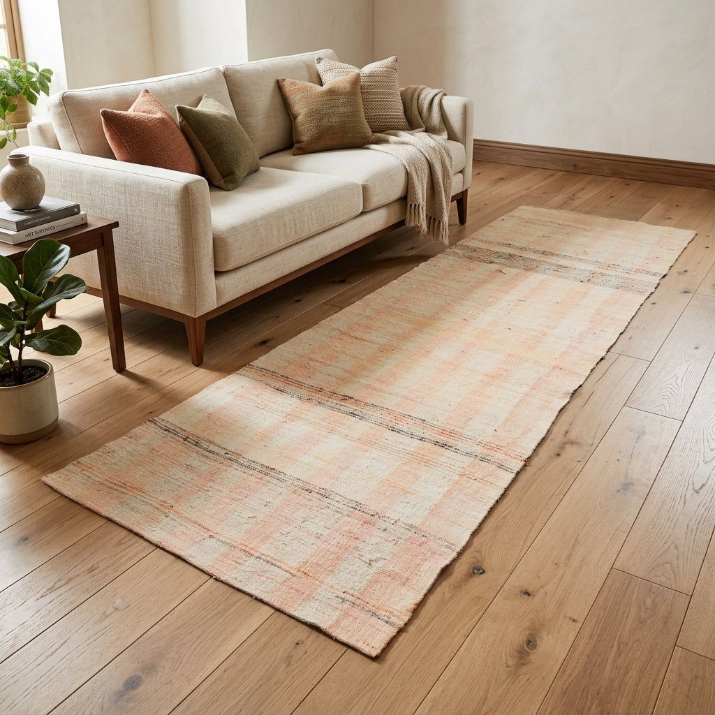 Pattern on the Nazkusa vintage kilim runner rug – handwoven flatweave in Anatolia, Turkey