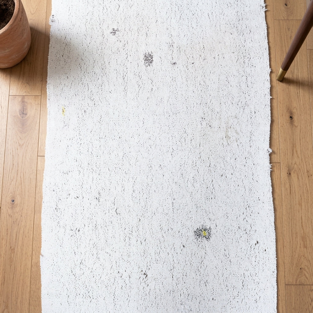 Pattern on the Marjan vintage kilim runner rug – handwoven flatweave in Anatolia, Turkey