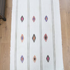 Striped pattern on the Lysipetra vintage kilim runner rug – handwoven flatweave in Anatolia, Turkey