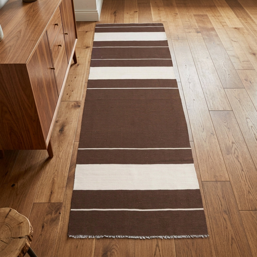 Pattern on the Kalliphone vintage kilim runner rug – handwoven flatweave in Anatolia, Turkey