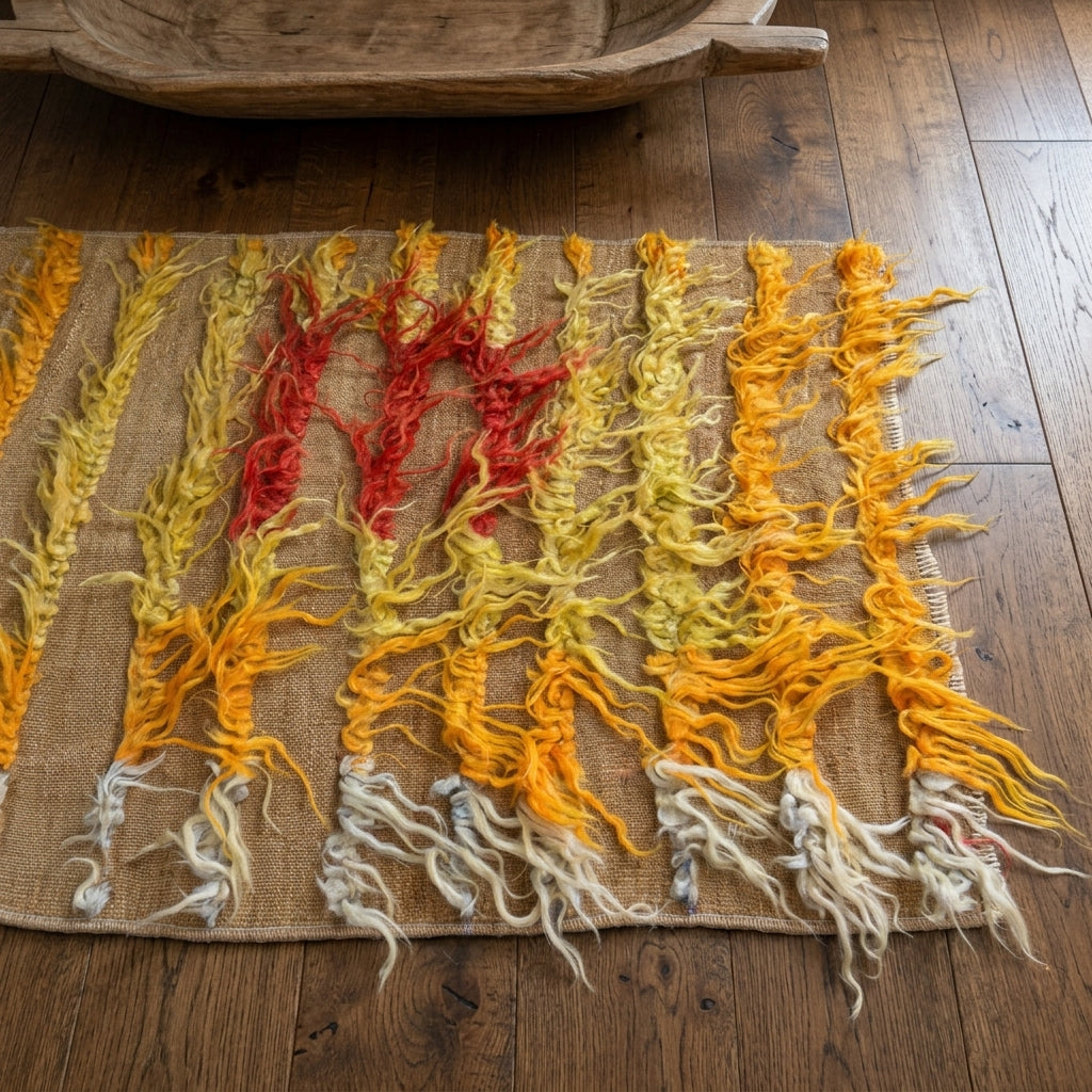 Pattern on the Ouranomelpe vintage kilim rug – handwoven flatweave in Anatolia, Turkey
