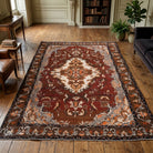 Oriental pattern on the Silanaz vintage area rug – handmade in Anatolia, Turkey