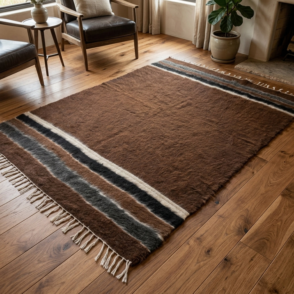 Solid pattern on the Tubapare vintage kilim rug – handwoven flatweave in Anatolia, Turkey