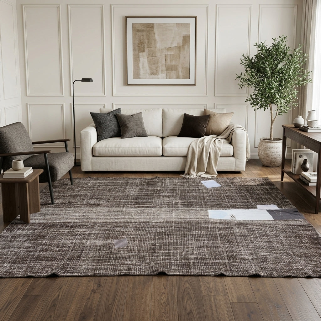 Solid pattern on the Sedanursel vintage kilim rug – handwoven flatweave in Anatolia, Turkey