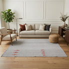Ikat pattern on the Sulegonca vintage kilim rug – handwoven flatweave in Anatolia, Turkey