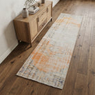 Oriental pattern on the Ipekter antique washed vintage runner rug – handmade in Anatolia, Turkey