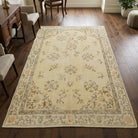Floral pattern on the Pyrropetra vintage area rug – handmade in Anatolia, Turkey
