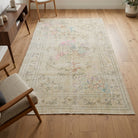 Floral pattern on the Nilufergul vintage area rug – handmade in Anatolia, Turkey
