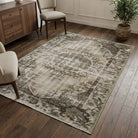 Oriental pattern on the Sevdaban vintage area rug – handmade in Anatolia, Turkey
