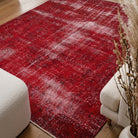 Oriental pattern on the Ceylansad overdyed vintage area rug – handmade in Anatolia, Turkey
