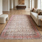 Floral pattern on the Phaenochoria vintage area rug – handmade in Anatolia, Turkey