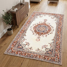 Oriental pattern on the Gunel vintage area rug – handmade in Anatolia, Turkey