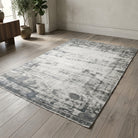Abstract pattern on the Sedefara distressed vintage area rug – handmade in Anatolia, Turkey