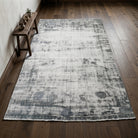 Abstract pattern on the Sedefara distressed vintage area rug – handmade in Anatolia, Turkey