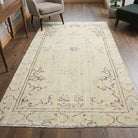 Oriental pattern on the Incinaz antique washed vintage area rug – handmade in Anatolia, Turkey