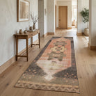 Tribal pattern on the Astrameda vintage runner rug – handmade in Anatolia, Turkey