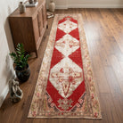 Oriental pattern on the Eleuthaura vintage runner rug – handmade in Anatolia, Turkey