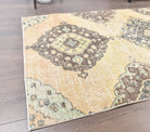 3x10 Vintage Oushak Faded Yellow Runner