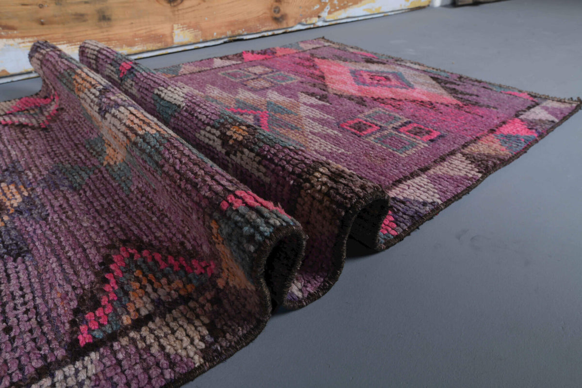 Vintage Purple Runner Rug