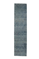 Blue Vintage Anatolian Runner Rug