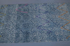 Blue Vintage Anatolian Runner Rug