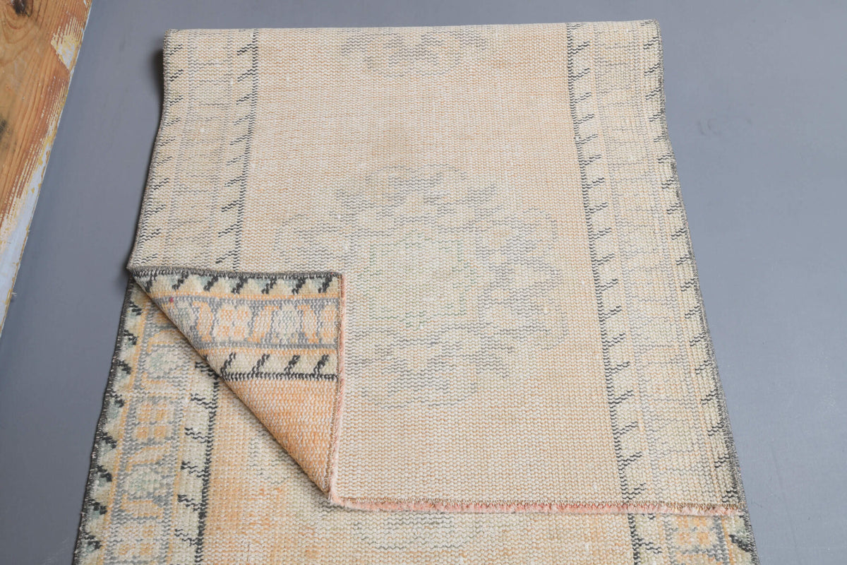 Vintage Low Pile Runner Rug