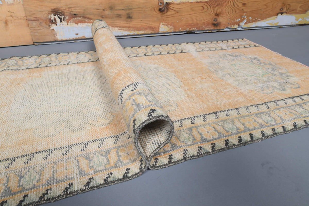 Vintage Low Pile Runner Rug
